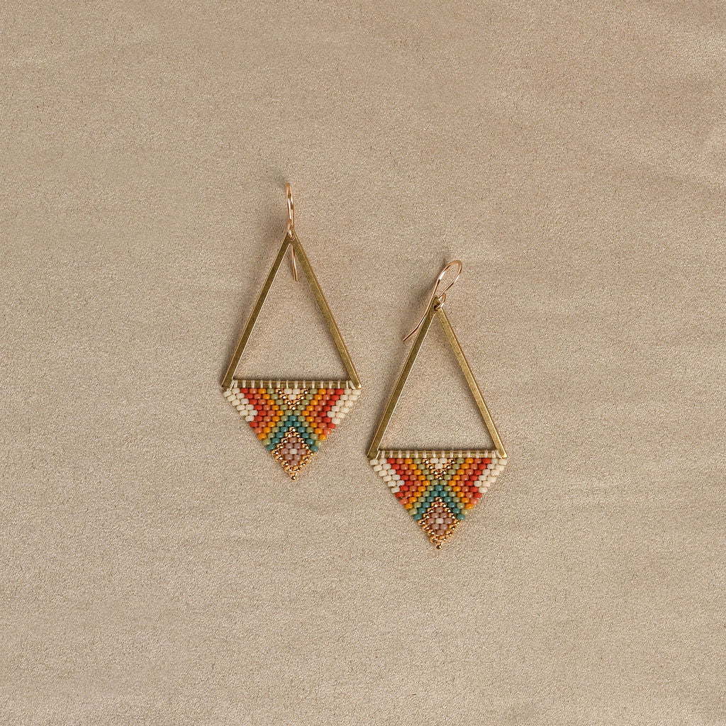 Beaded Vela Earrings