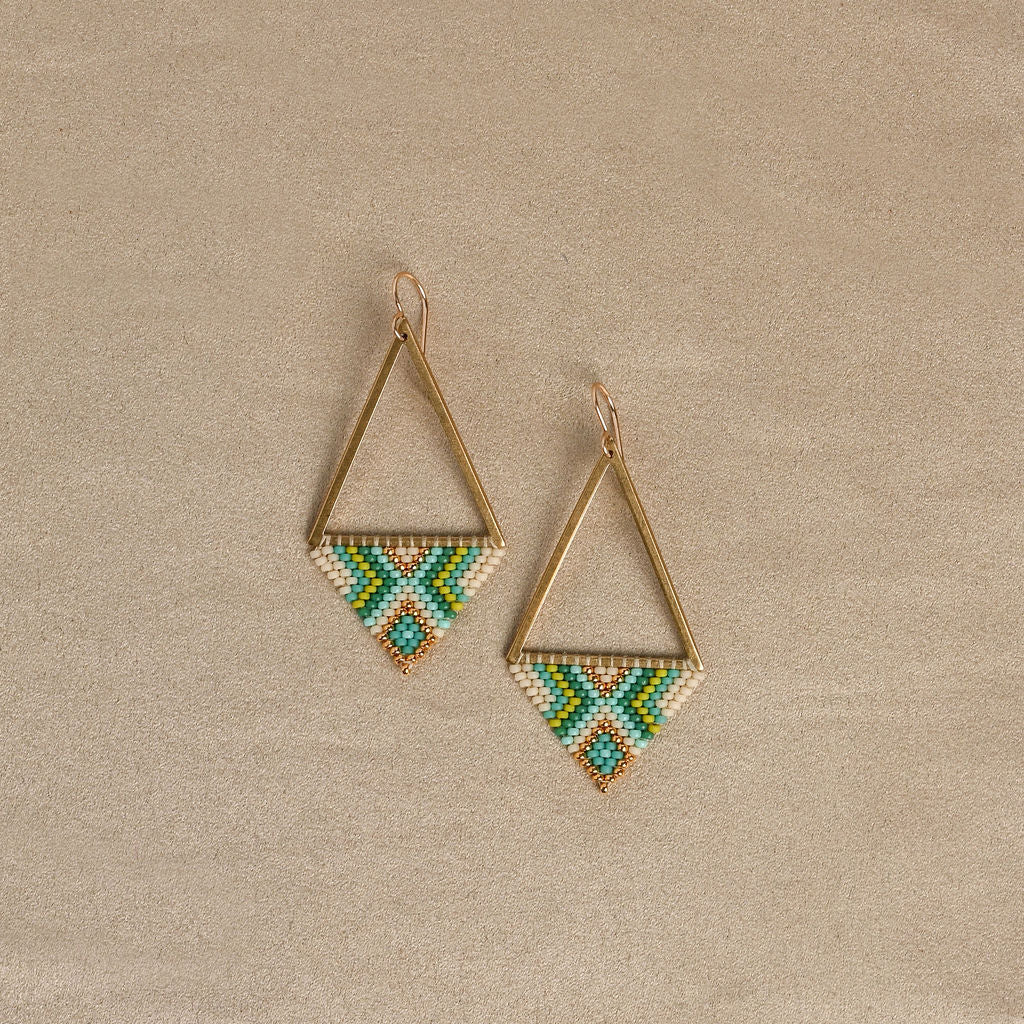 Beaded Vela Earrings