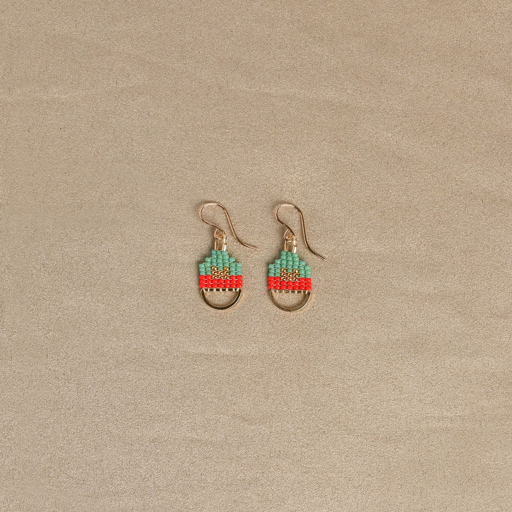 Beaded Mesa Earrings