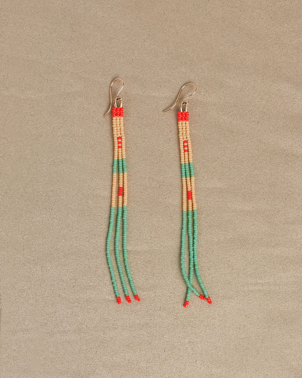 Beaded Calligraphy Earrings