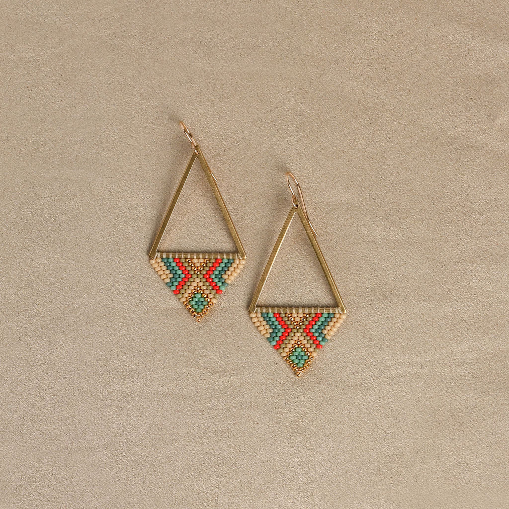 Beaded Vela Earrings