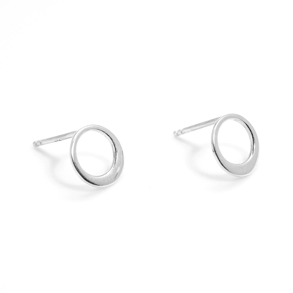 Tiny Charm Post Earrings - Circle of Life