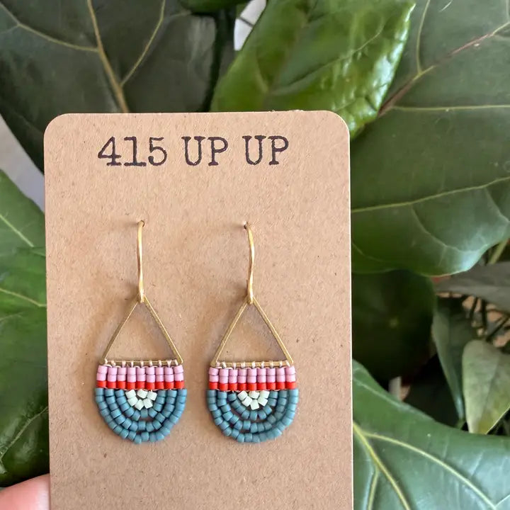 Beaded Arch Earrings
