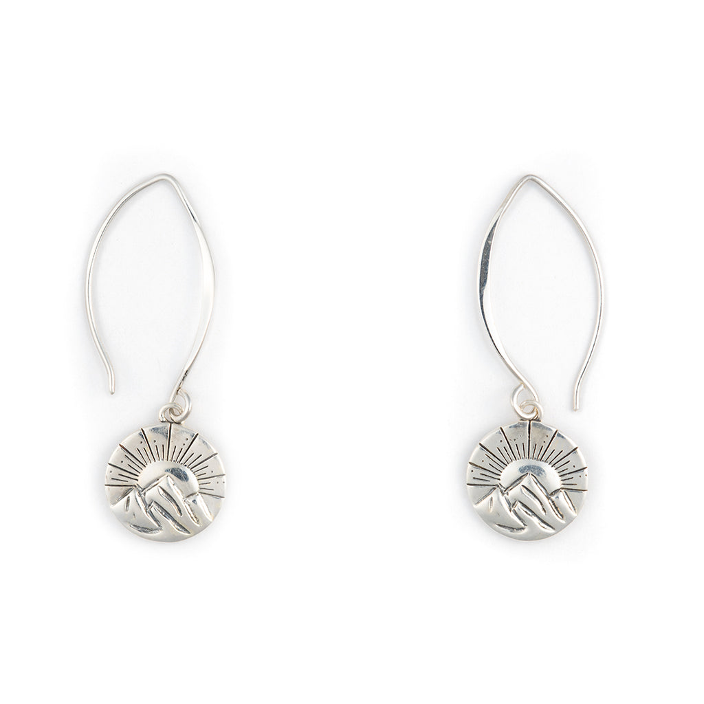 Mountain Sunrise Earrings - Long
