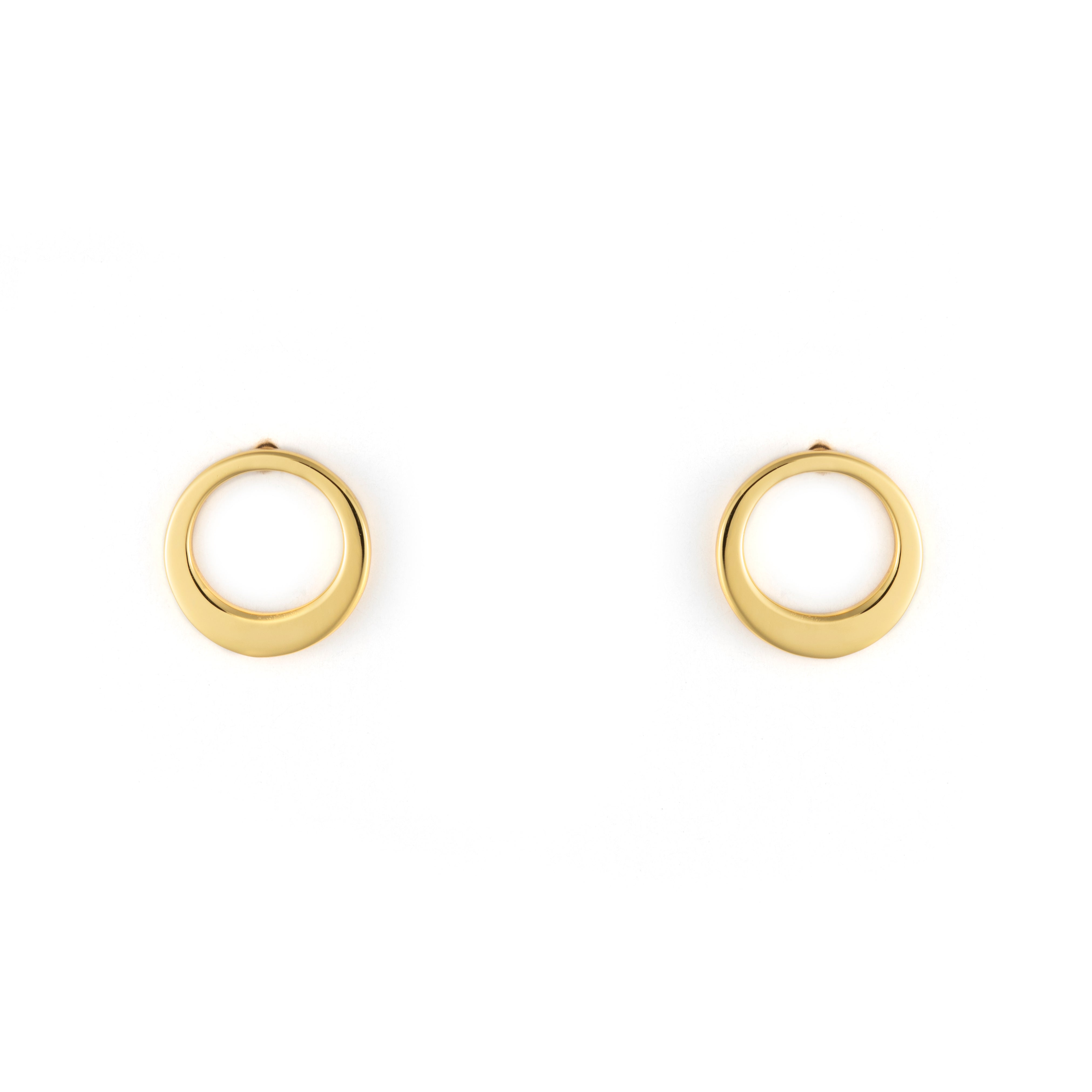 Tiny Charm Post Earrings - Circle of Life
