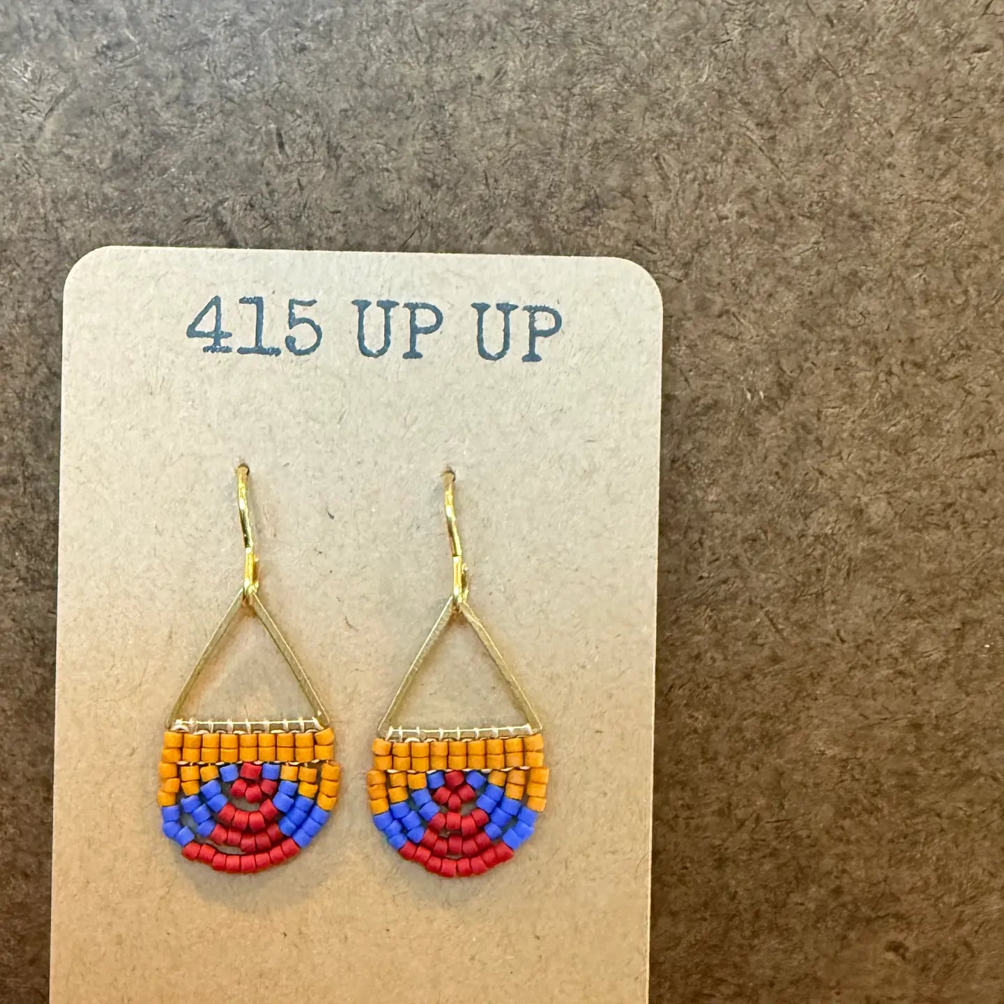 Beaded Arch Earrings
