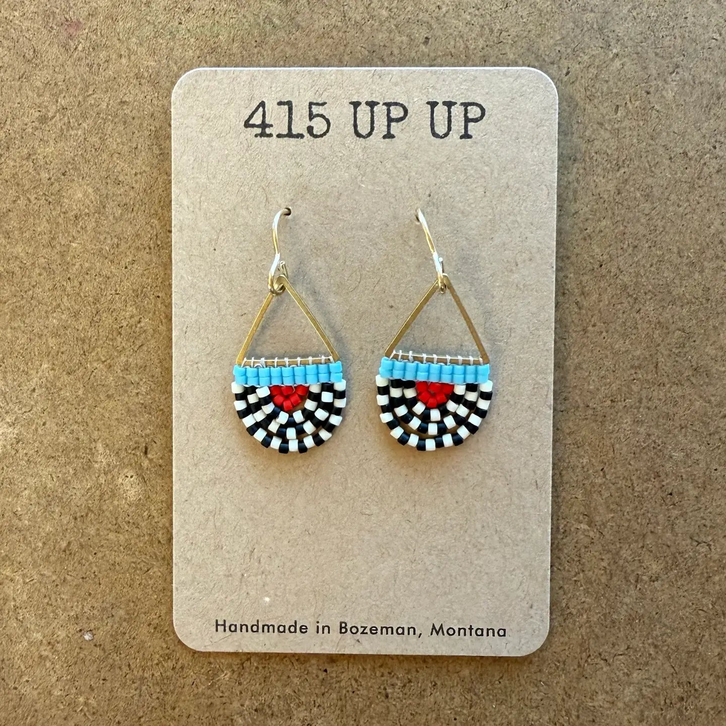 Beaded Arch Earrings