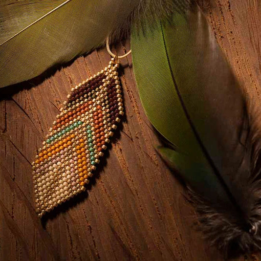 Ana Peregrina Large Pluma Necklace - Tierra