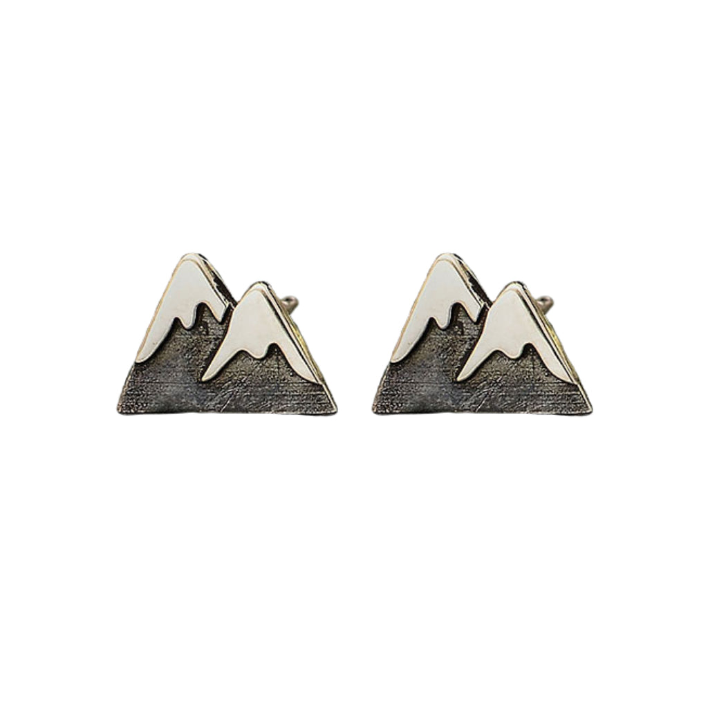 Tiny Charm Post Earrings - Mountain Girl