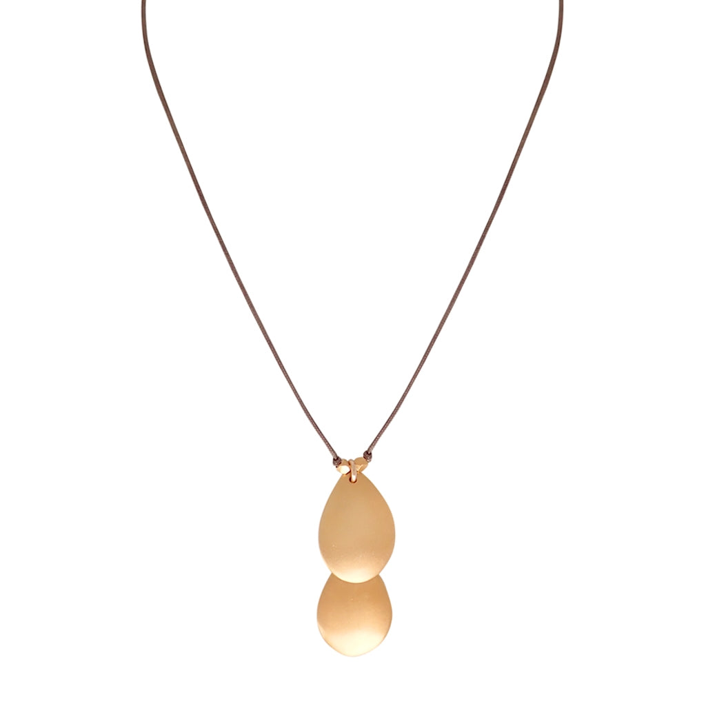 Our Pool Drop necklace is adjustable, water worthy and strong. Wear this Bronwen Jewelry for all your outdoor activities.