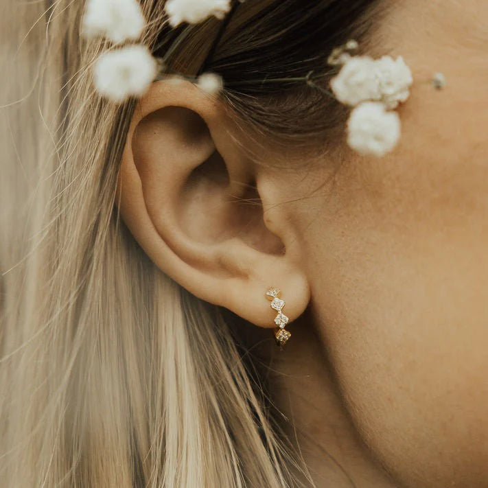 Main Character Single Earring - Alice Hoop - Gold