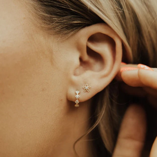 Main Character Single Earring - Alice Hoop - Gold