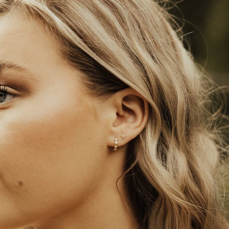 Main Character Single Earring - Alice Hoop - Gold