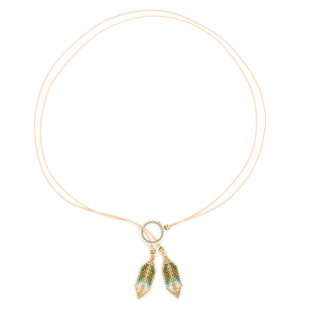 Ana Peregrina Pluma 'An Doble Necklace