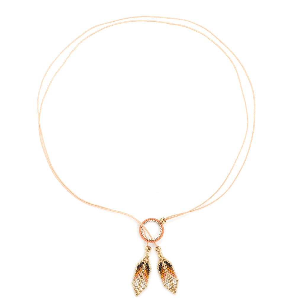 Ana Peregrina Pluma 'An Doble Necklace