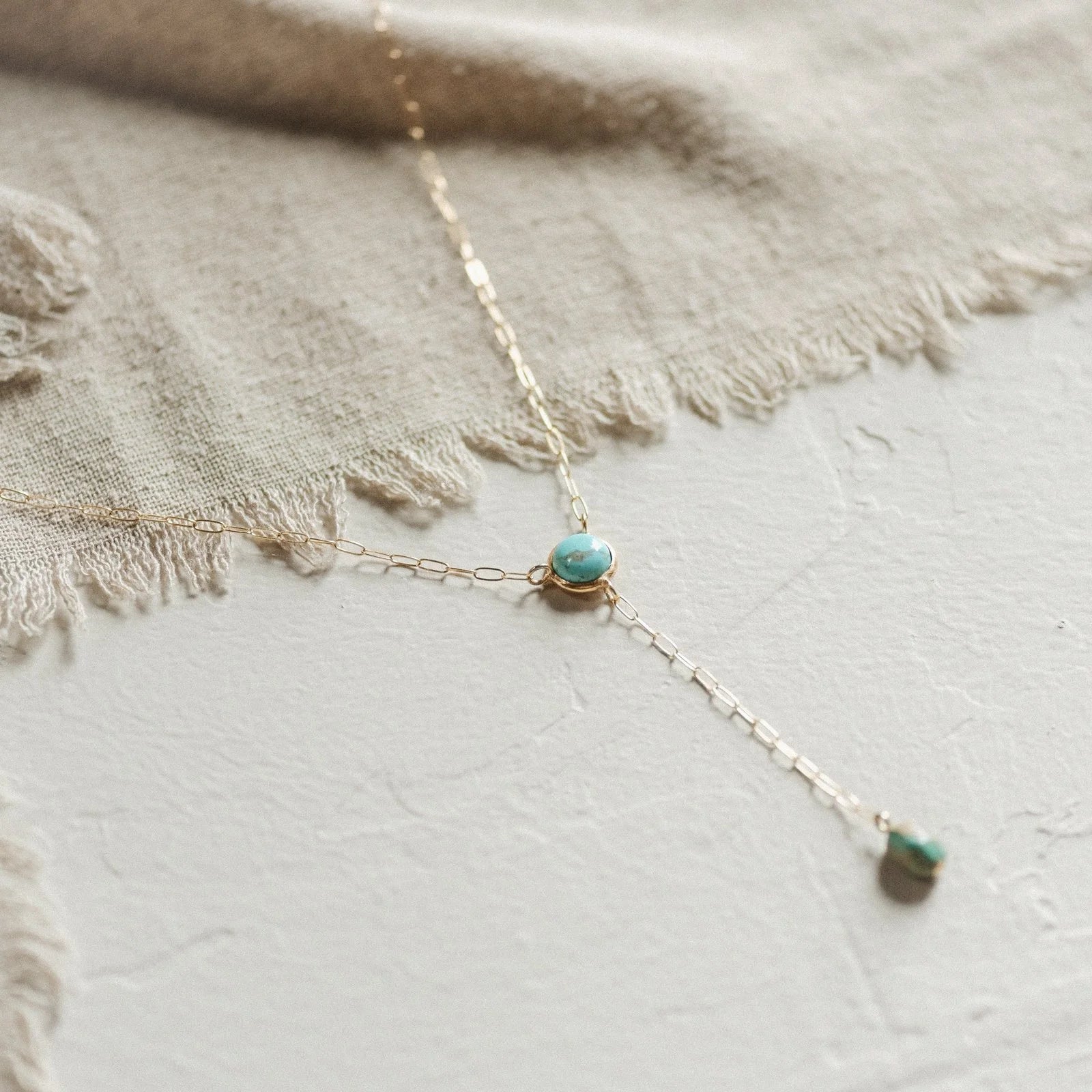 Lariat Necklace - Turquoise