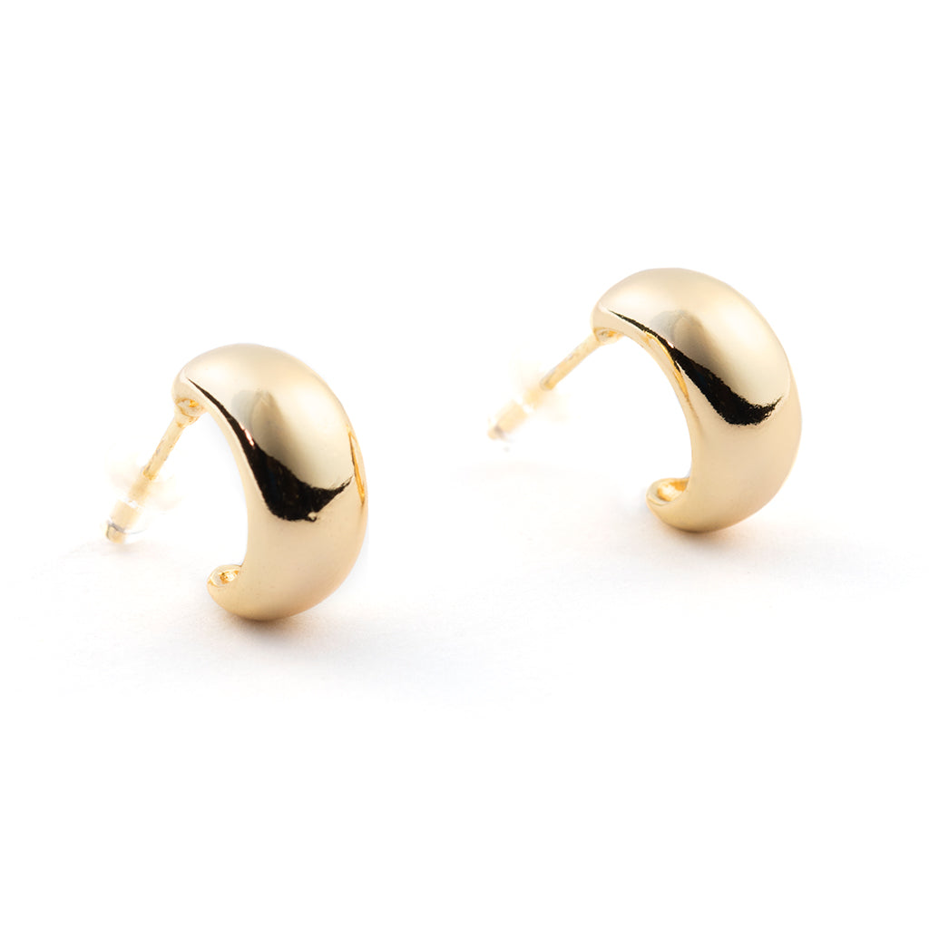 TC Post Earrings - Vintage Hoop