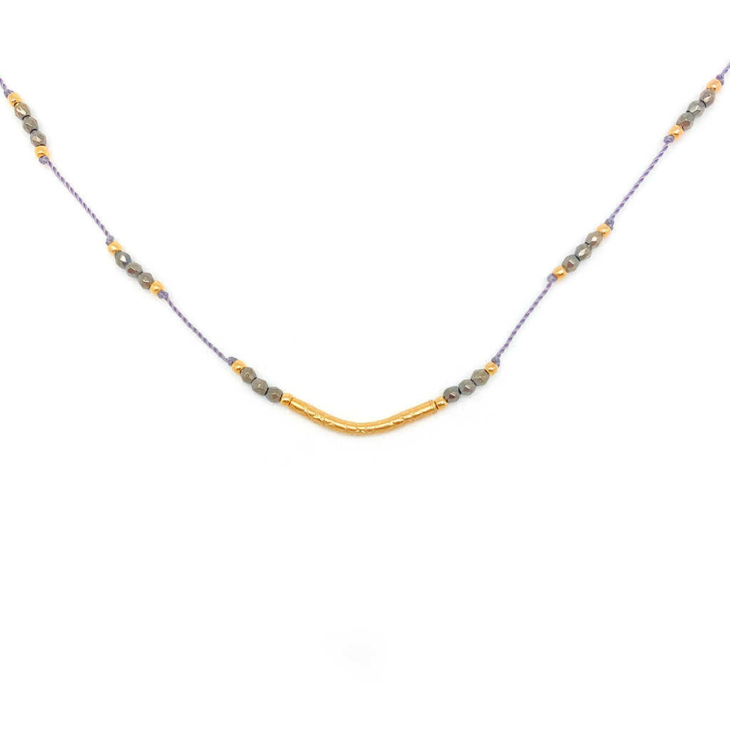 Crescendo Necklace - Pyrite