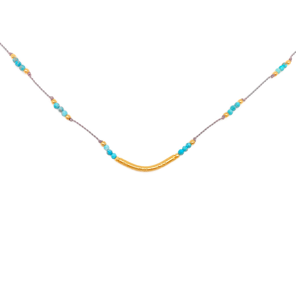 Crescendo Necklace - Turquoise (Backordered - Shipping by 6/10/24)