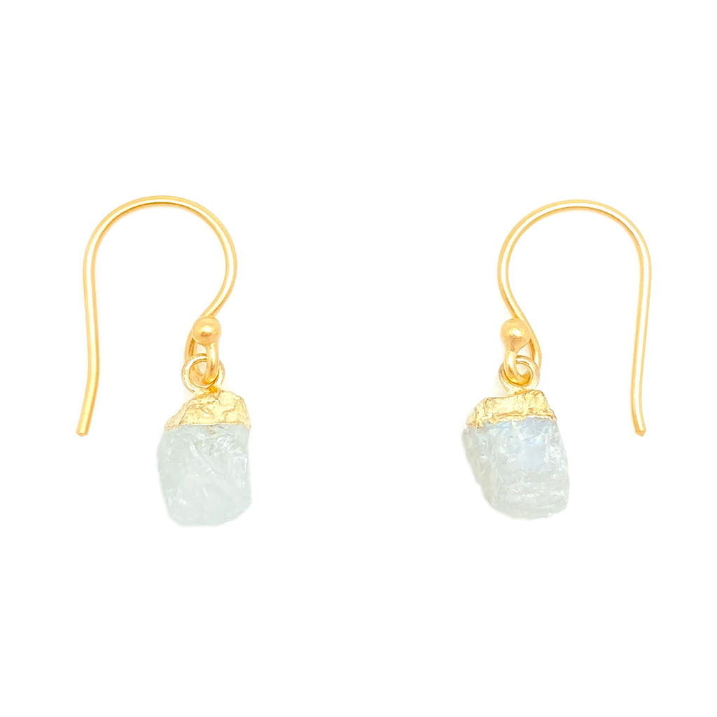 Gemstone Nugget Earrings - Moonstone