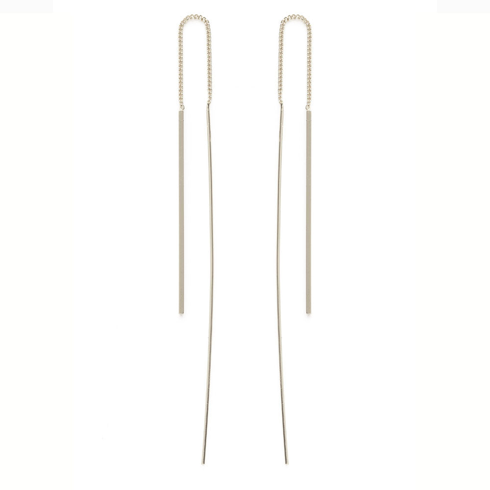 Gloss Water Drops Threader Earrings - SFMOMA Museum Store