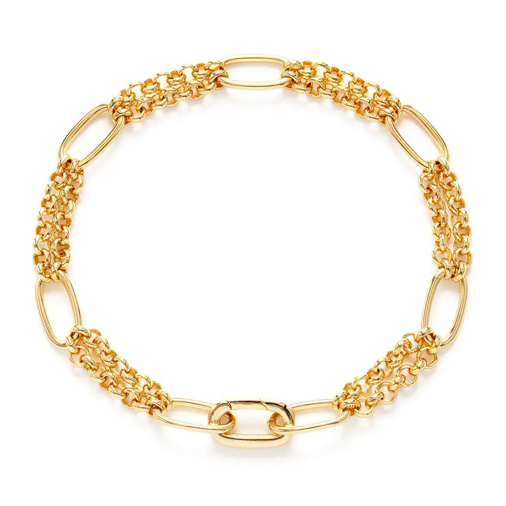 Oval Link Statement Chain Bracelet