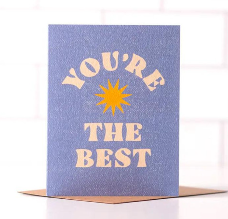 You're The Best - Fun Retro Thank You Card