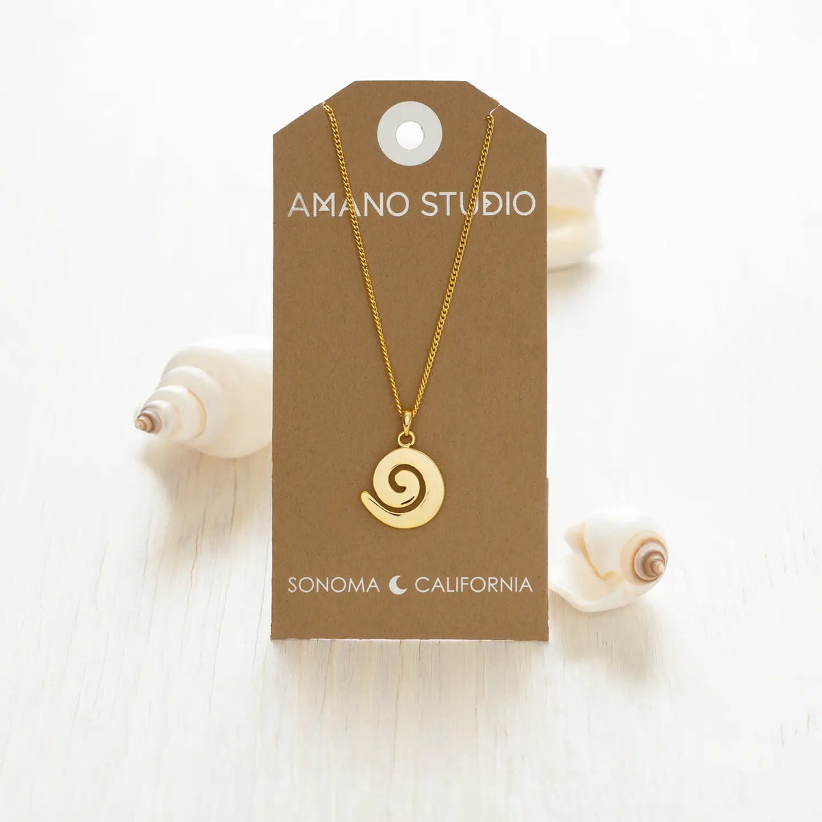 Spiral Pendant Necklace