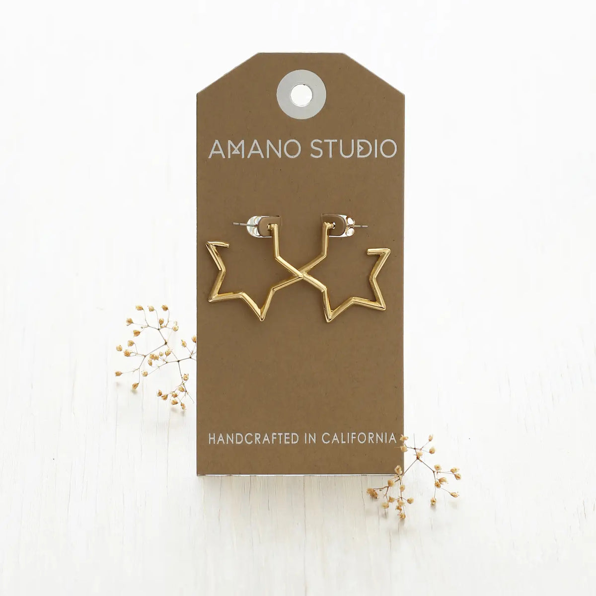 Star Hoop Earrings