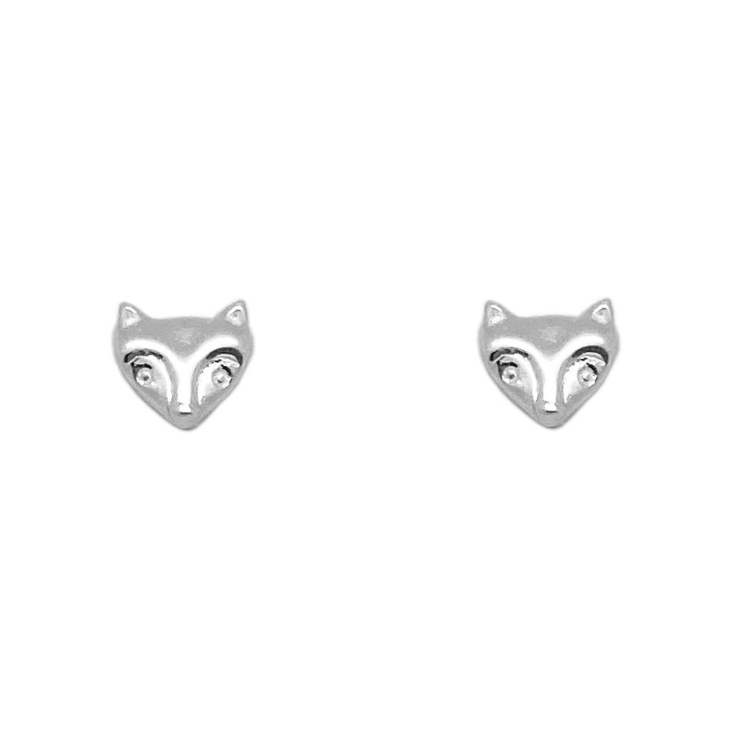 Tiny Charm Post Earrings - Fox