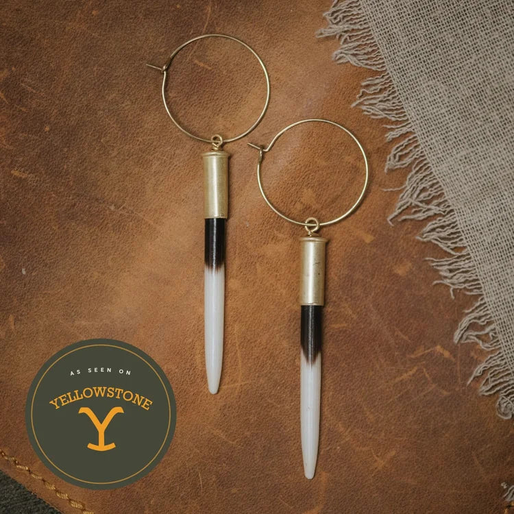 THE ORIGINAL: Yellowstone Beth Dutton Porcupine Quill Earrings - Short