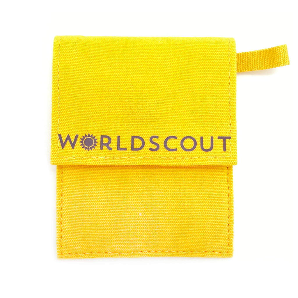 WorldScout Yellow Travel Pouch
