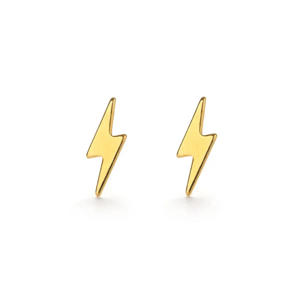 Lightning Bolt Stud Earrings