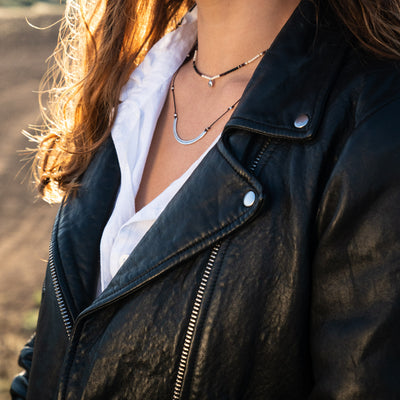 Delicate arch necklace is adjustable, water worthy and strong. Wear this Bronwen Jewelry for all your outdoor activities.