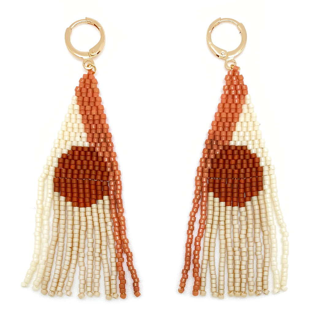 Ana Peregrina Sunrise Earrings - Terracotta