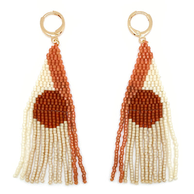 Ana Peregrina Sunrise Earrings - Terracotta