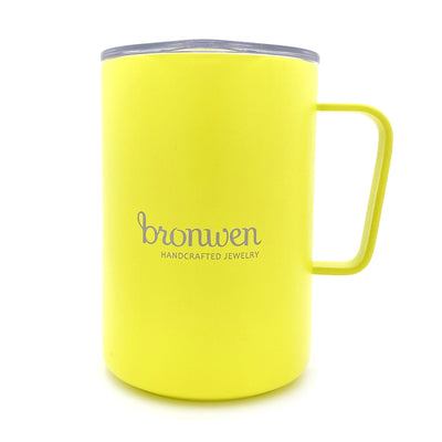 Bronwen 16oz Insulated Mug - Yellow