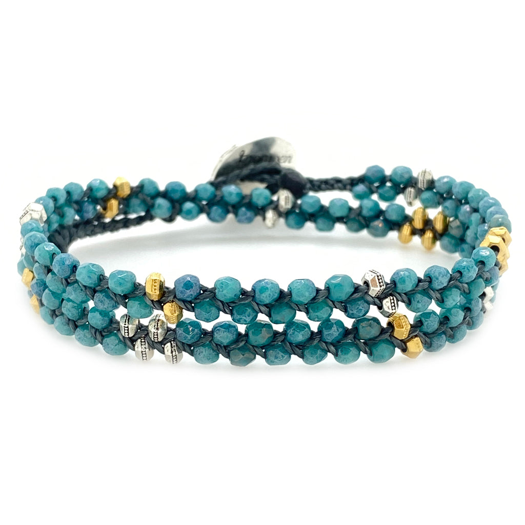 Meridian Wrap Bracelet - Persian Blue