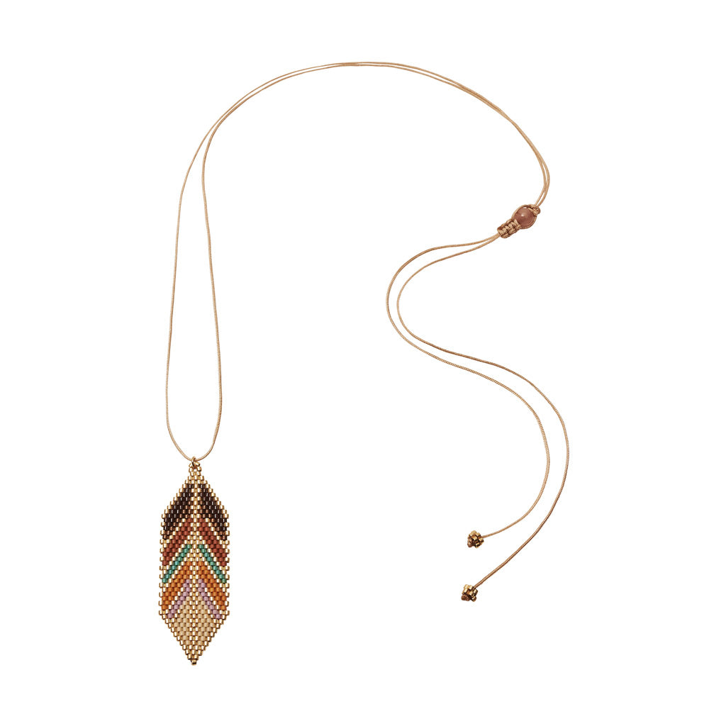 Ana Peregrina Large Pluma Necklace - Tierra