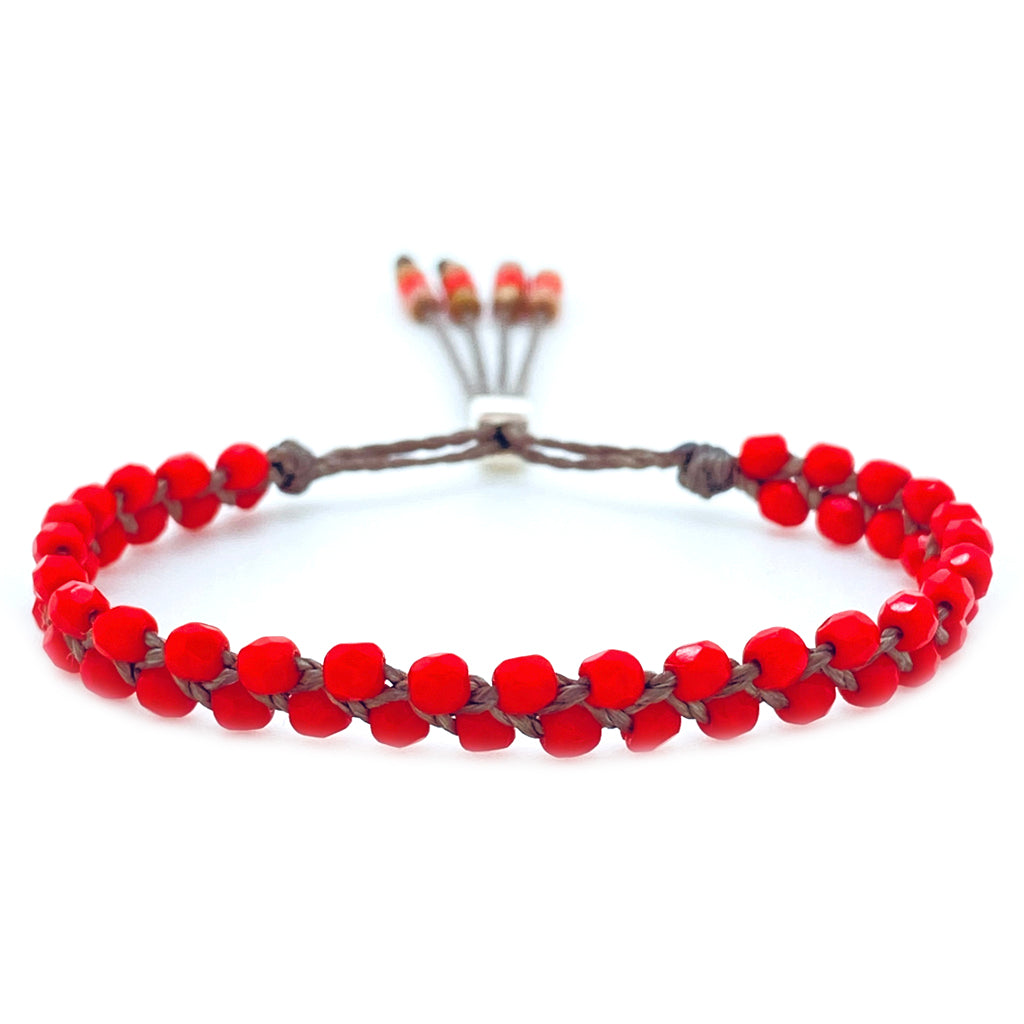 Waterweave Bracelet - Poppy Red