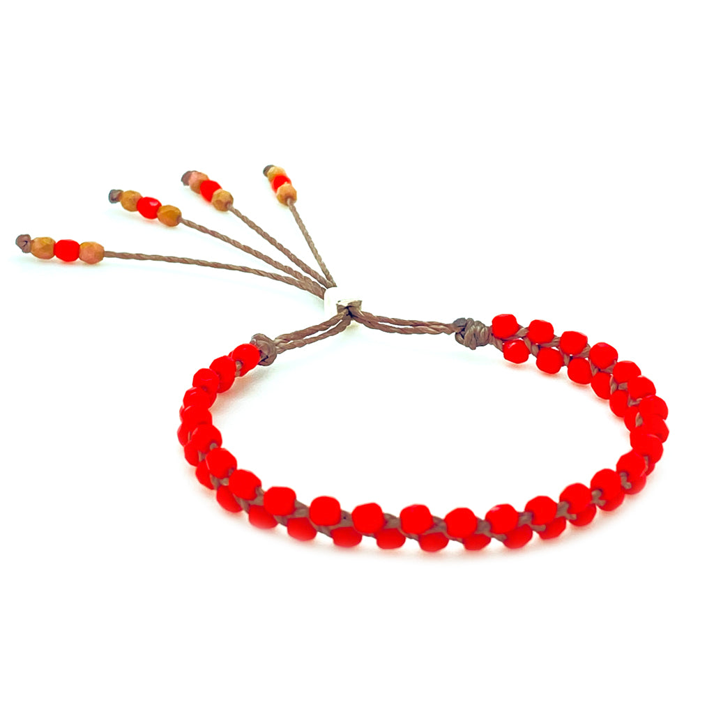 Waterweave Bracelet - Poppy Red