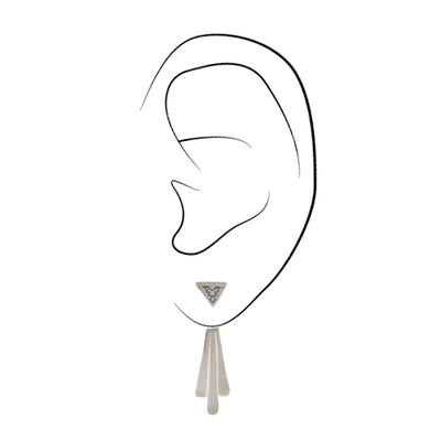 Our Ear Jackets come in silver and gold a Bronwen Jewelry pick for travel and adventure
